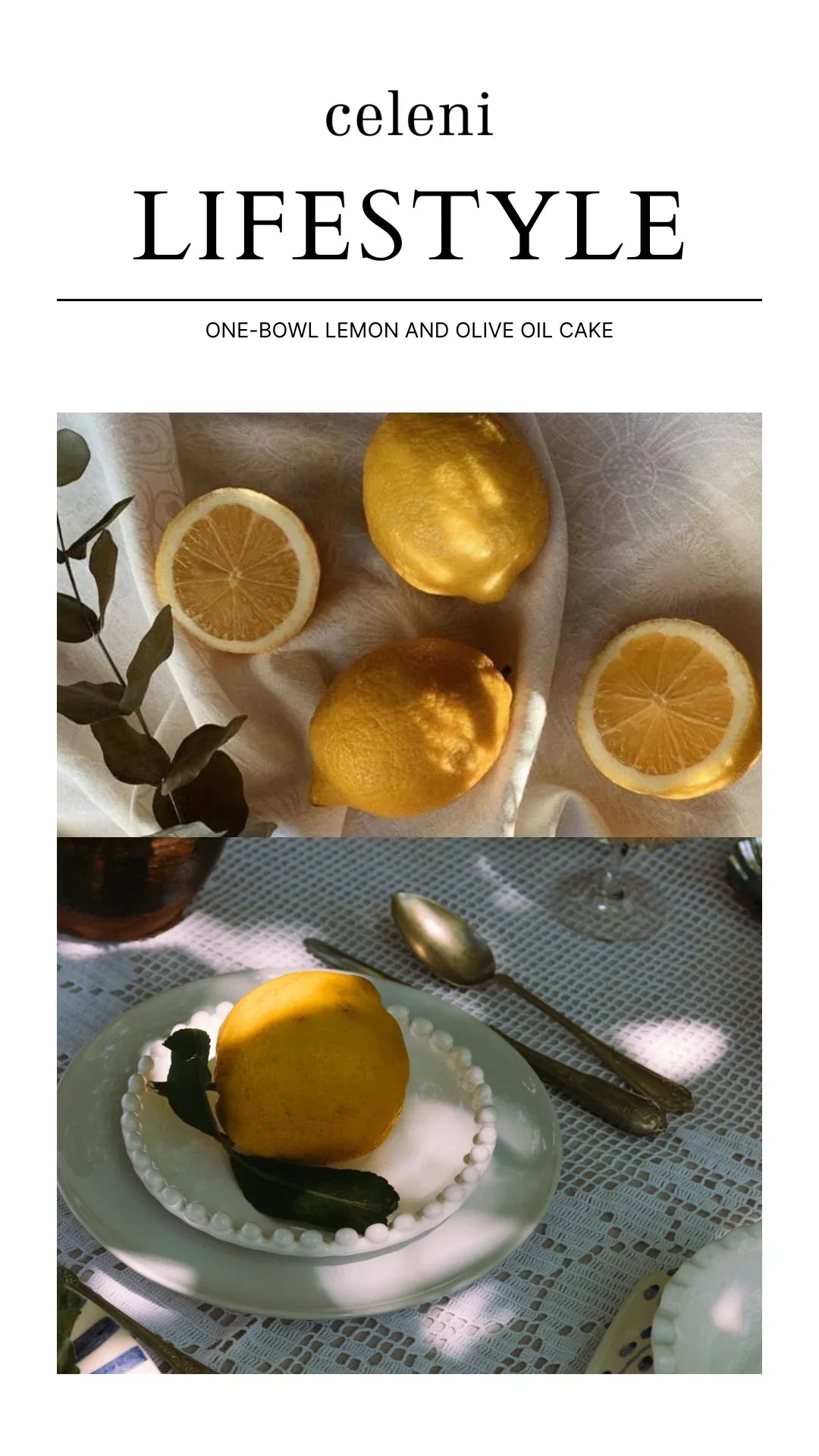 #celenirecipe LEMON OLIVE CAKE