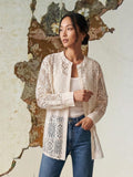 mandara lace tunic blouse
