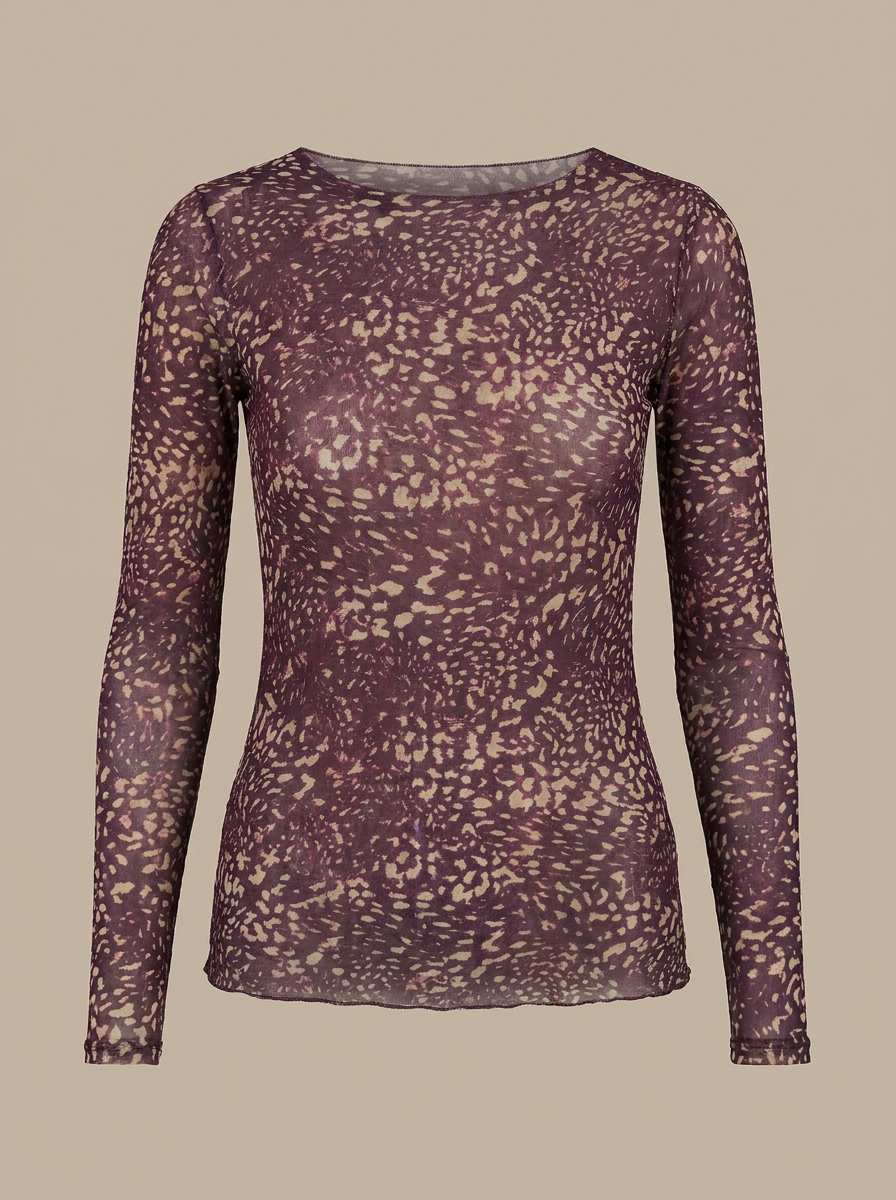 Langszin Print Cashmere blend Top