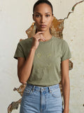 cumin t shirt (white-olive)