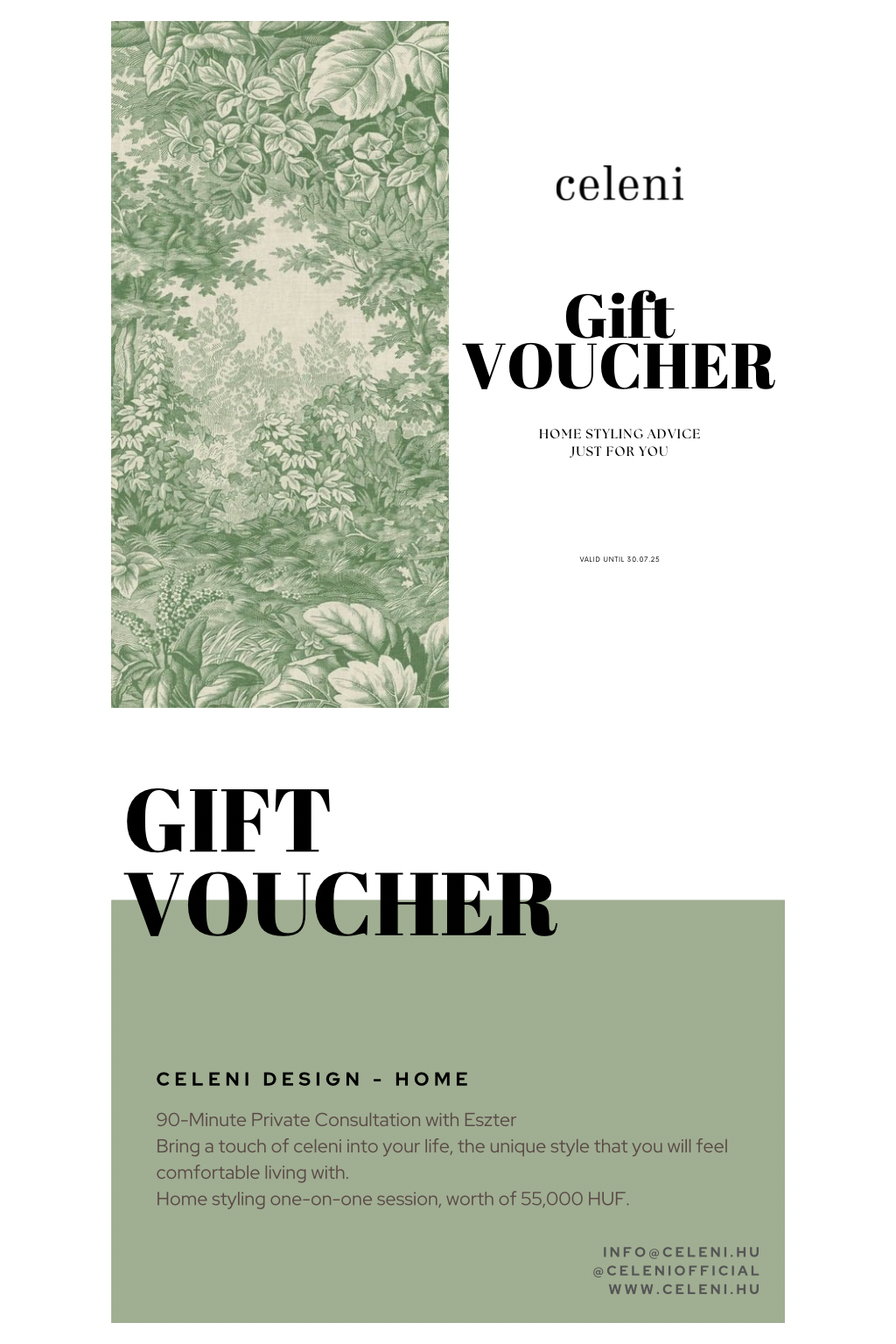 Gift of Guidance — Consultation Gift Card- Home Styling