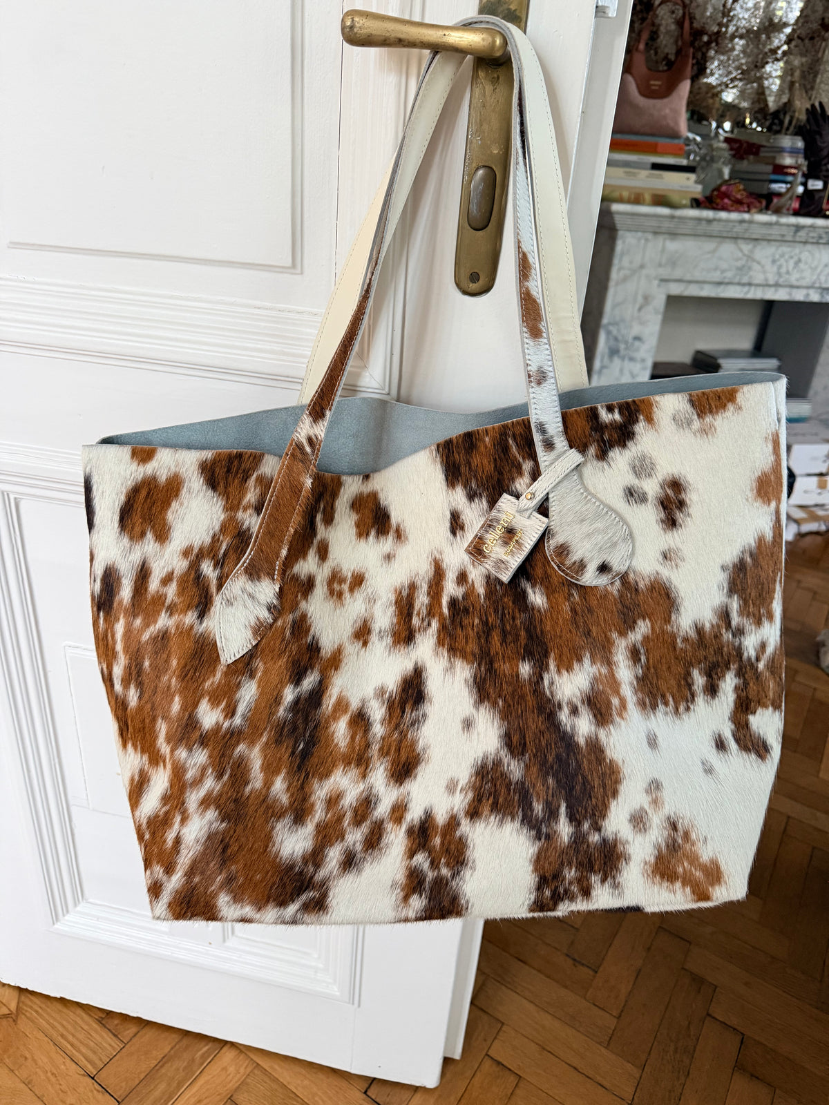 Brown Fur Tote bag