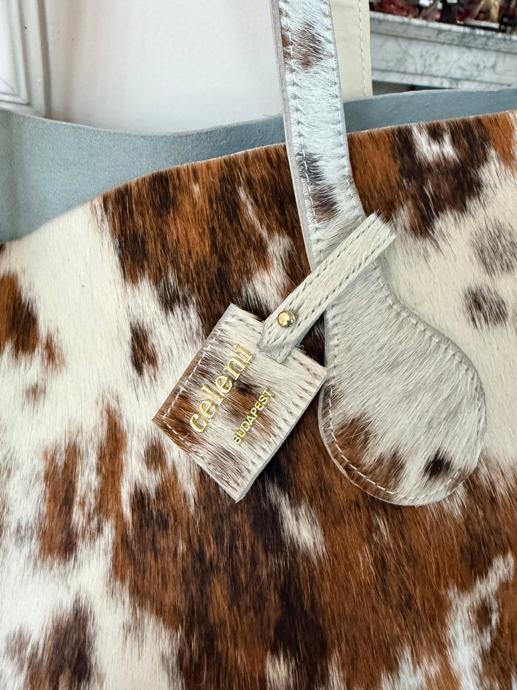 Brown Fur Tote bag