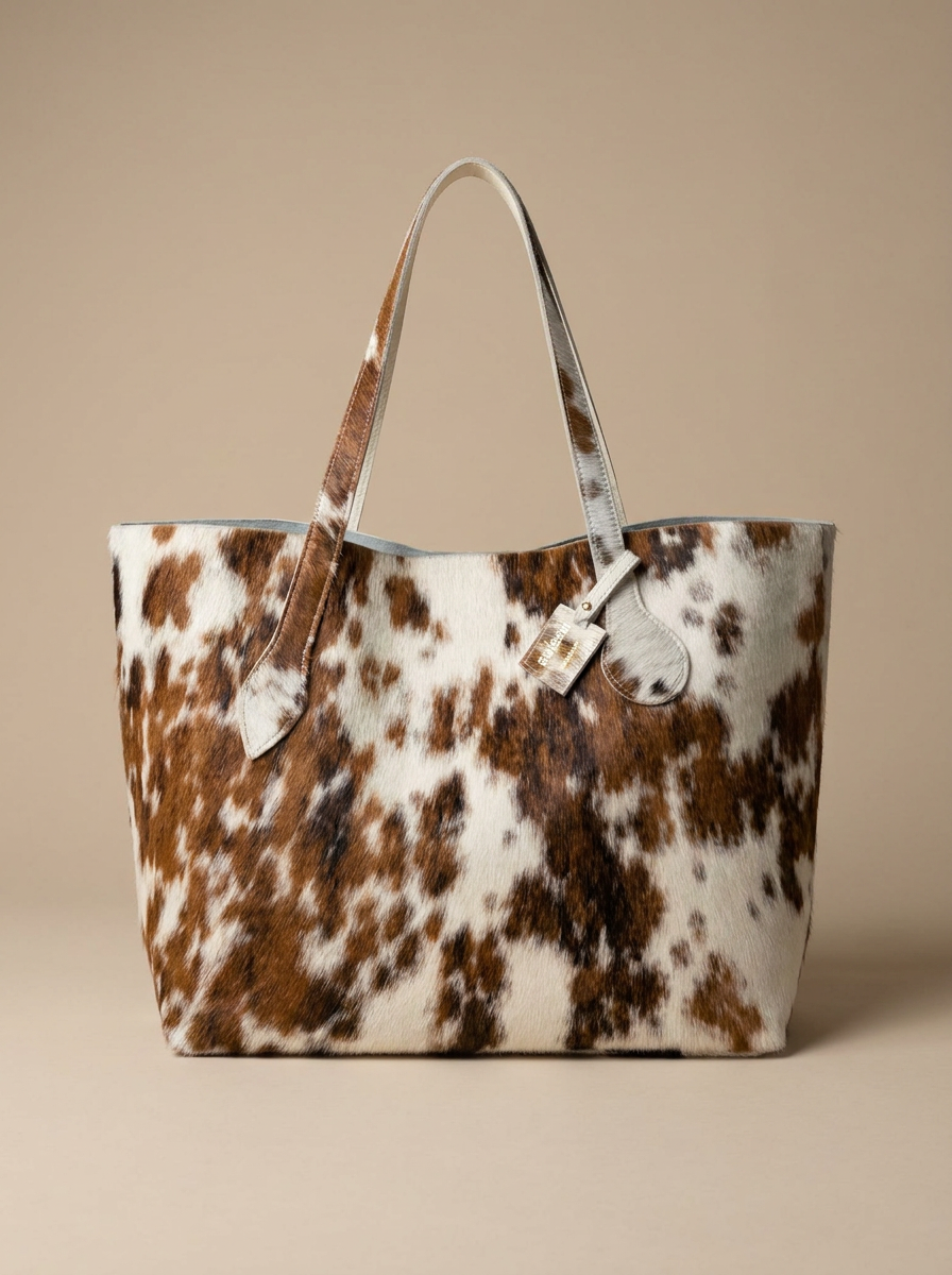 Brown Fur Tote bag