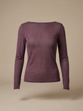 Langszin Bordeaux Cashmere blend Top