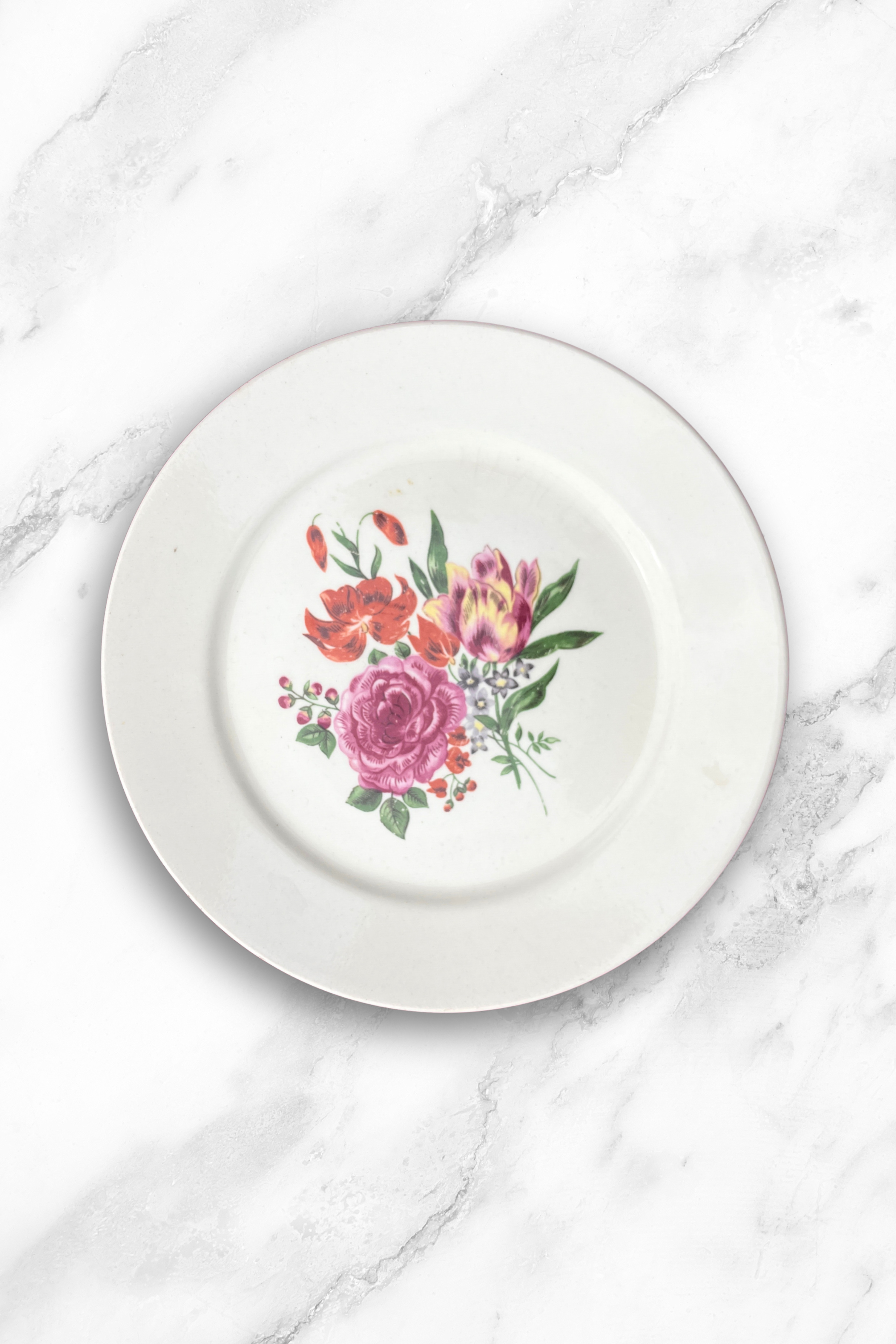 Flower vintage Plate