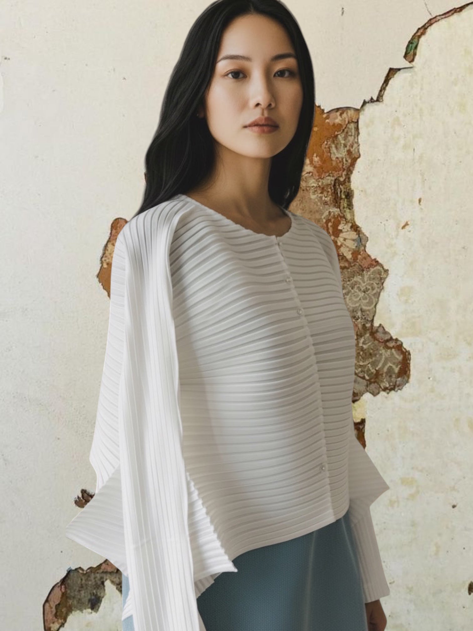 annanas pleated top