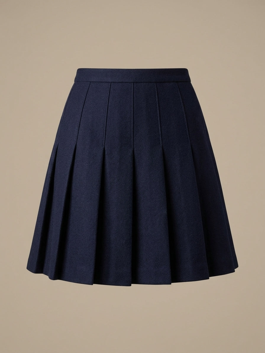 Gallyas Blue Pleated Skirt
